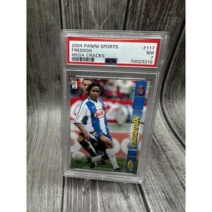 2004 PANINI SPORTS FREDSON Pereia MEGA CRACKS #117 RCD Espanyol La Liga PSA 7 Nm